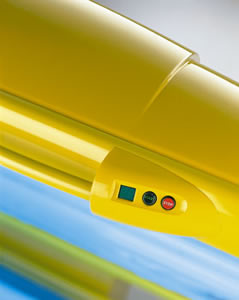 Cosmedico facial lamp intensifiers and adjustable cooling system